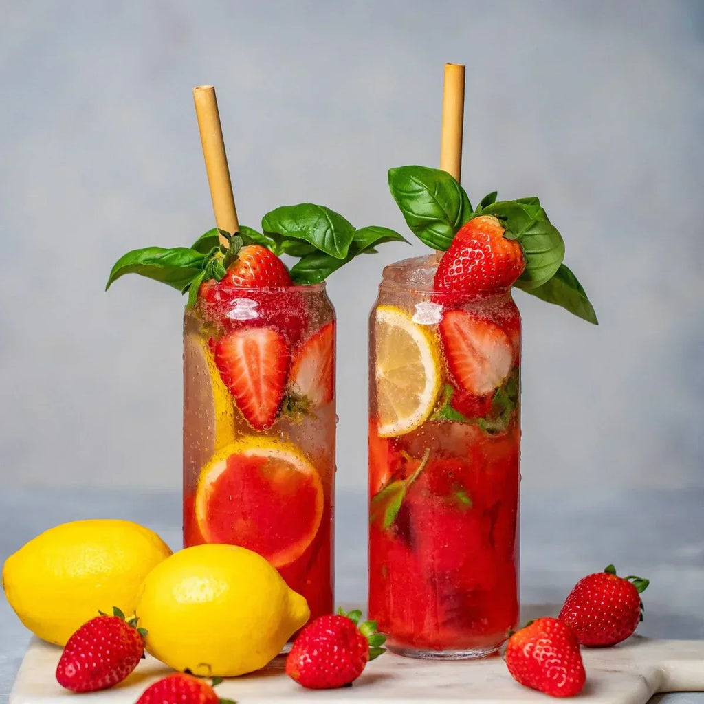 Mocktail cu căpșuni și busuioc