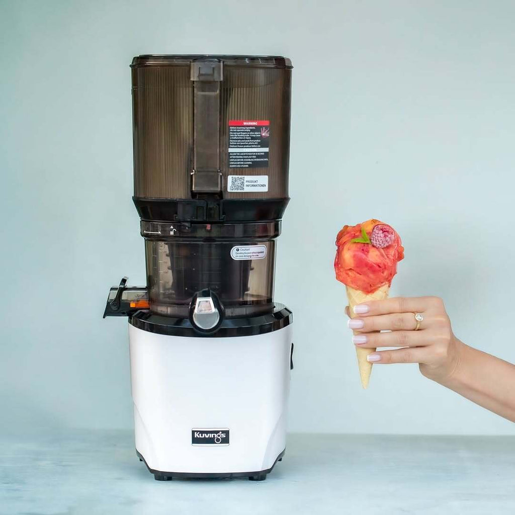 Sorbet de piersici și zmeură